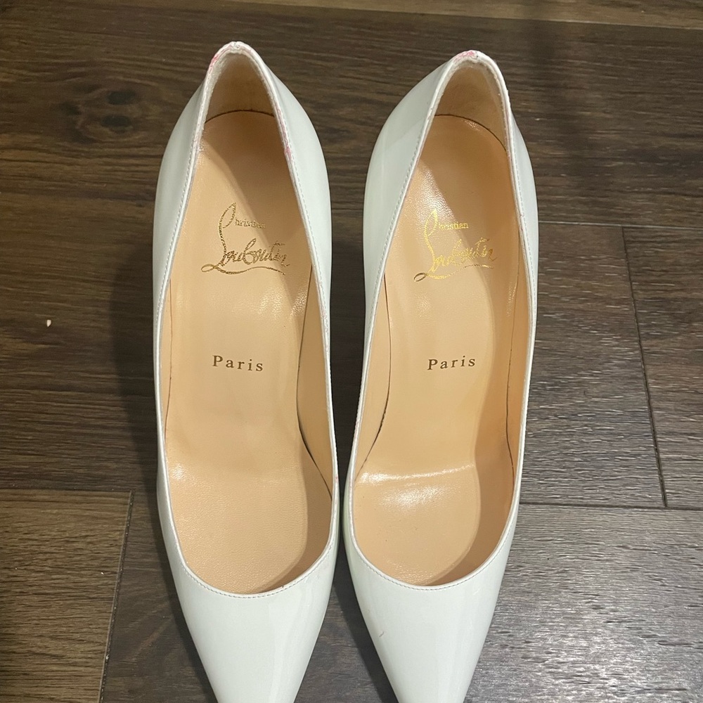 Christian Louboutin White Heels